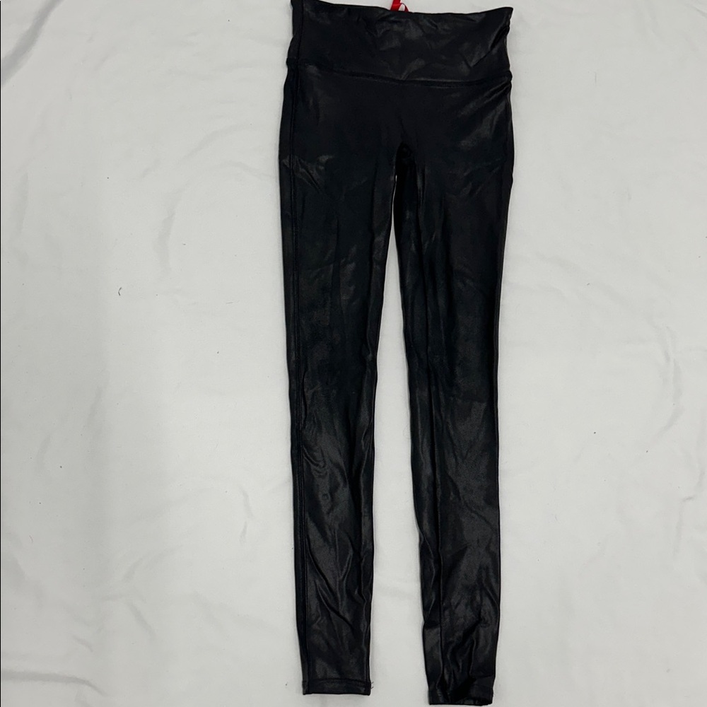 Spanx Faux Leather Leggings in Black - Picture 2 of 6